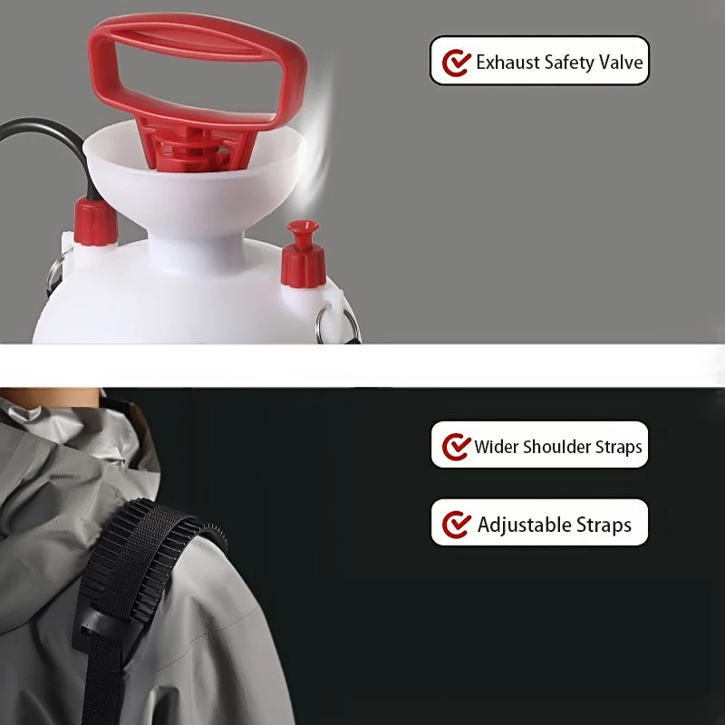 Portable Camping Shower – 4/8L Outdoor Sprayer with 3m Hose for Travel & Car Wash 4