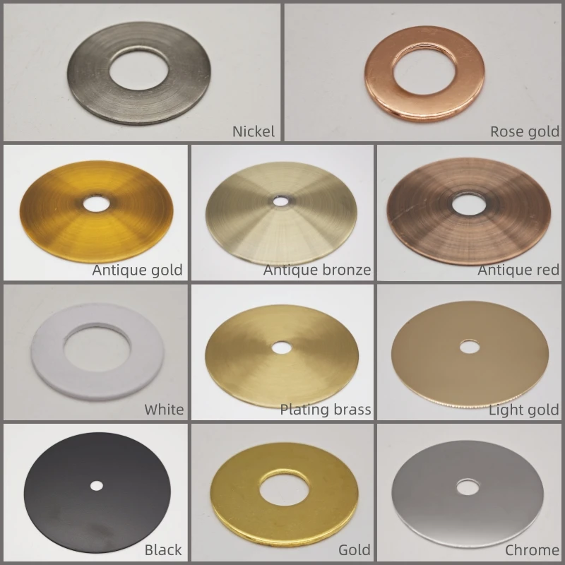 Lighting circular gasket metal iron sheet element sheet 10mm hole hardware decorative lighting accessories diy lighting accessories