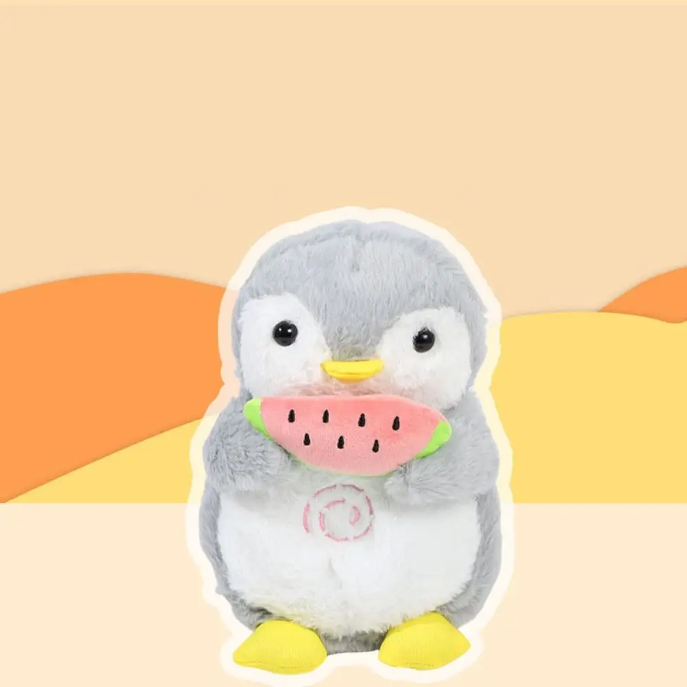 Cute Heart Penguin Breathing Simulation Stuffed Animal Baby Breath Rhythmic Funny Penguin Soothes
