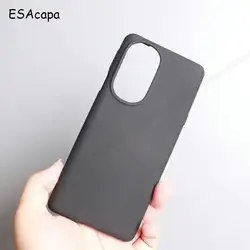 Ultra-Thin Sandstone Matte TPU Shockproof Phone Case - Soft Silicone Protection Back Cover for TCL 405 (Black)