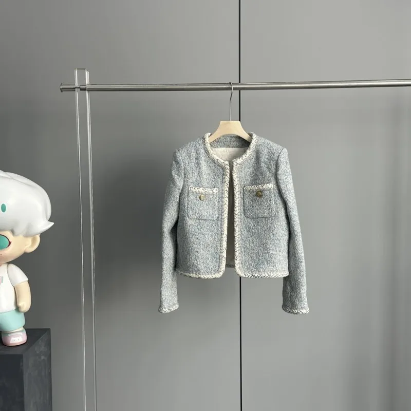 

2023 Women's Clothing Fashion elegant wool knitted jacket Autumn Winter New 1017