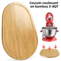 Support coulissant en bambou pour batteur KitchenAid, pour batteur vertical à tête oblique 5 QT-8QT, patin coulissant pour batteur de cuisine 1