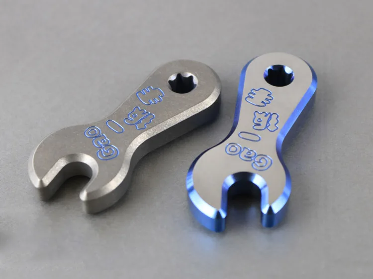 

1 Piece Titanium Alloy TC4 Spanner Keychain Pendant EDC Accessories
