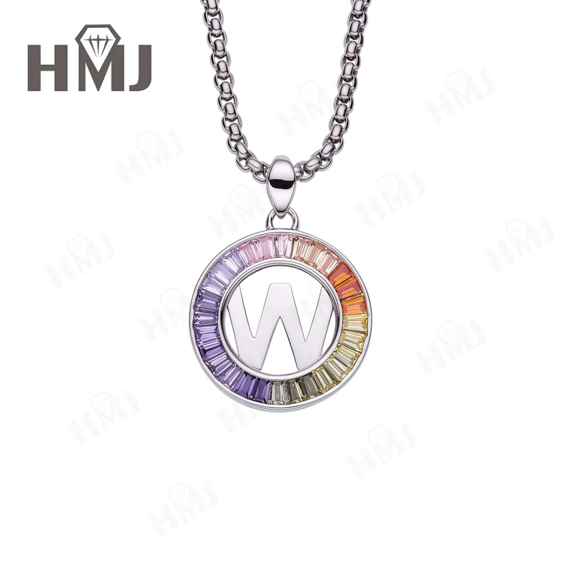 S925 Zirkon Trapez Initiale Halskette Personalisierter Name Buchstabe Anhänger Benutzerdefiniertes Monogramm Feiner Schmuck Unisex Jubiläumsgeschenk – Detail 25
