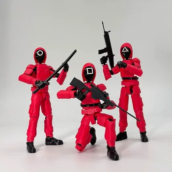 3D Printing Lucky Dummy13 Multi Joint Mobile Assembly Machine Digital Machine Doll Model, Fun Squid Doll Handmade Toy Children's