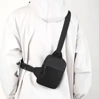 Sac de poitrine pour hommes, petits sacs à bandoulière en toile pour hommes, Mini écharpe en tissu, sac à main de Sport pour téléphone croisé 2