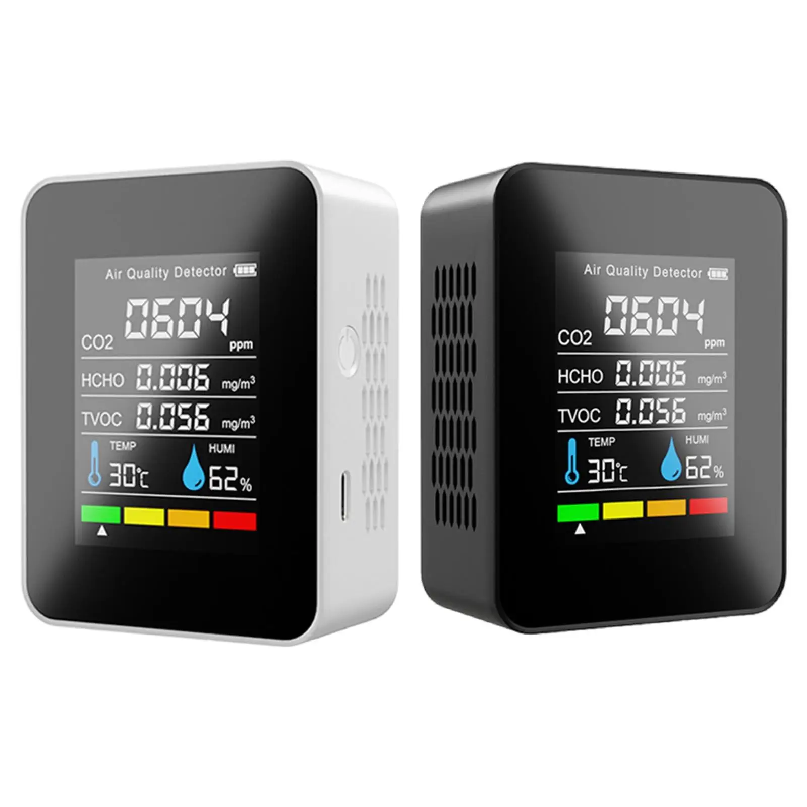 Intelligent Carbon Dioxide Detector Digital Display Temperature Humidity Meter for Kitchen