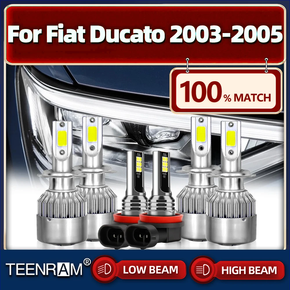 

LED Car Headlight Bulbs LED Fog Lamp 360W 60000LM Super Bright Car Light 12V 6000K White For Fiat Ducato 2003 2004 2005