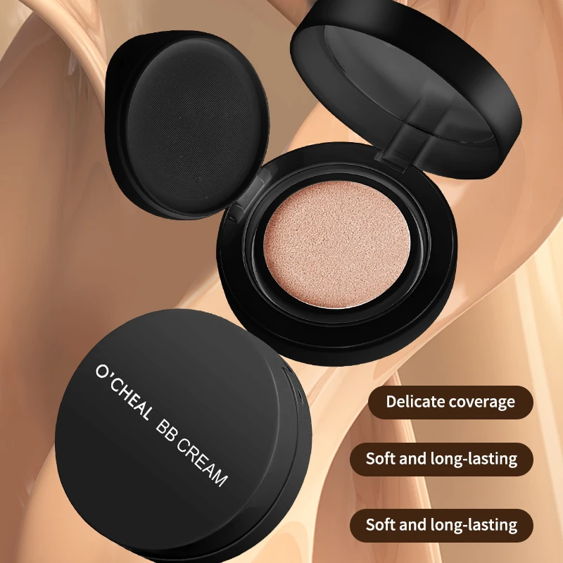 OCHEAL BB Cream Air Cushion Full Coverage Waterproof Long-lasting Concealer Cushion Compact Face Makeup Foundation CC Cream bb cream,cc cream,air cushion cream,cushion foundation