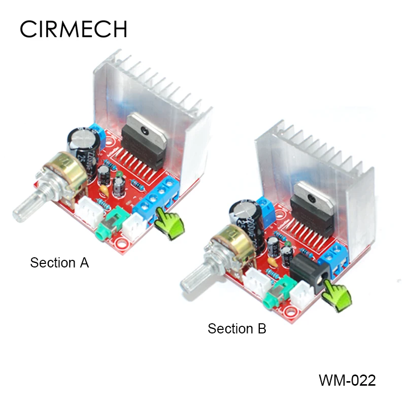 CIRMECH TDA7377 amplifier DIY kit 2.0 stereo power amplifier board 2channel sound TDA7377 DIY suite electronic diy kit