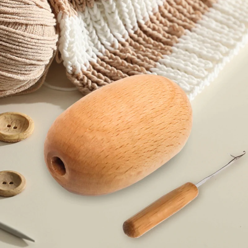 DIYDarningEggHookPatchingToolWithBentLatchHookPantsClothesSocksSewingMending