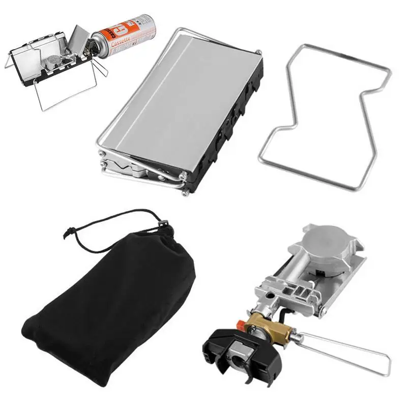 Camping Folding Cassette Stove Portable Gas Stove 2600W Tourist Burner Cassette Furnace Fishing Hiking Camping Accessories