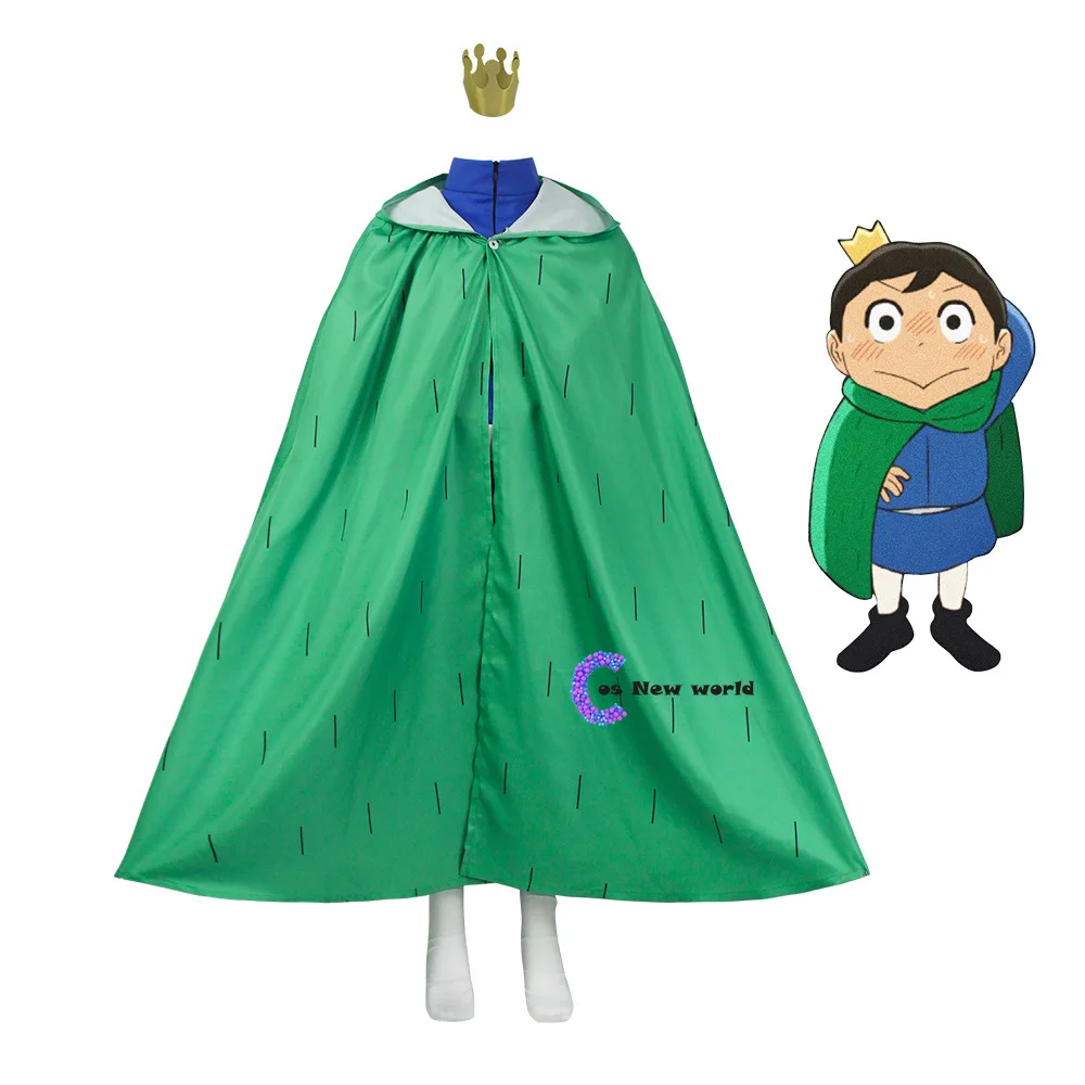 

Anime Ousama Ranking Cosplay Costumes Bojji Uniforms For Adult Kid Cloak Belt Socks Crown Clother Full Set Halloween Carnival