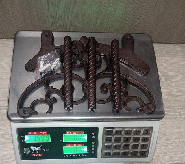 Portatubo Da Parete In Ghisa - Design A Giglio, 28x18x14 Cm, Per Giardino - Foto 12