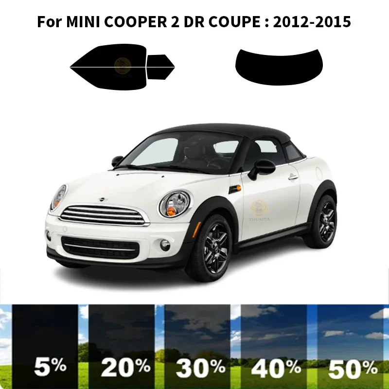 

Precut nanoceramics car UV Window Tint Kit Automotive Window Film For MINI COOPER 2 DR COUPE 2012-2015