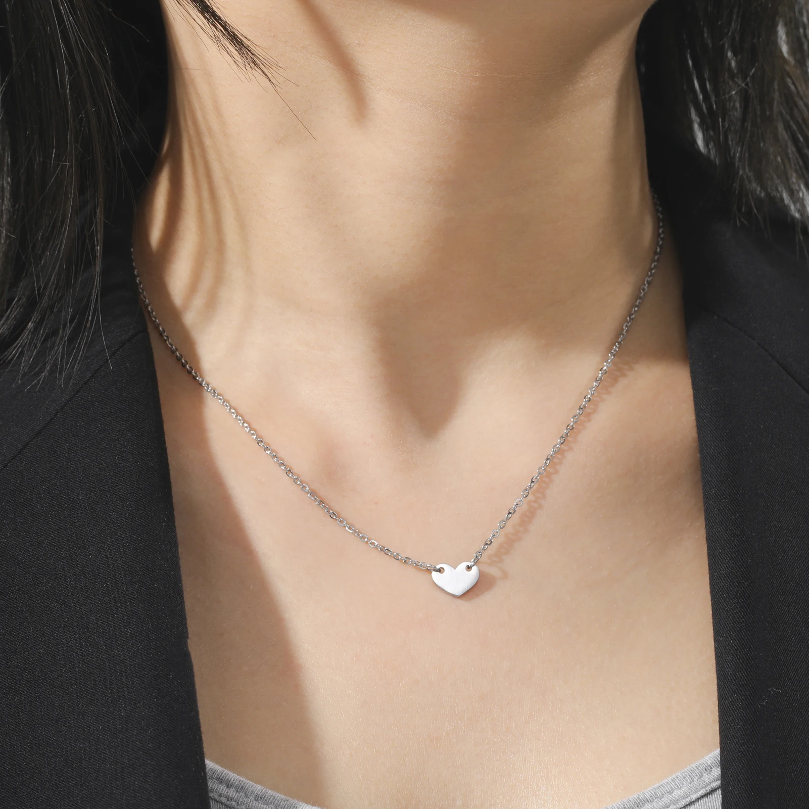 INFUSEU Collana con Numeri D'angelo, Collana D'argento 925 con Charm Numero 333 Ciondolo Portafortuna per Donne