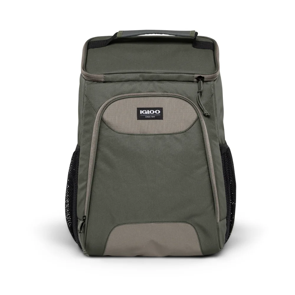 

24 Can Topgrip Soft Sided Cooler Backpack, Green,freight free