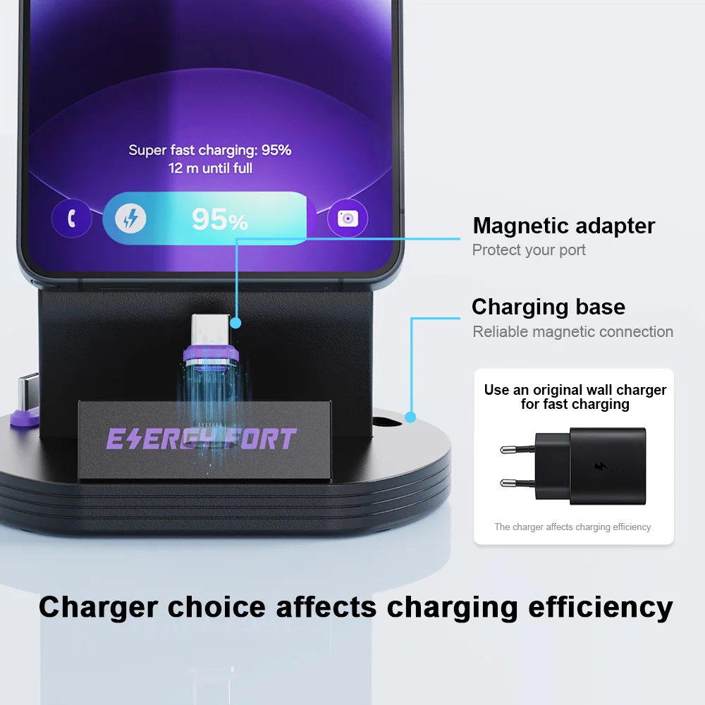 Ultra Fast 240W Wireless Charging Station with Magnetic Dock