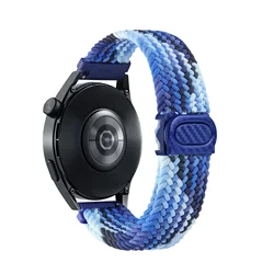 Braided Solo Loop Bracelet Band - 20mm/22mm Strap - 20mm Watch Strap (Dazzling Blue)