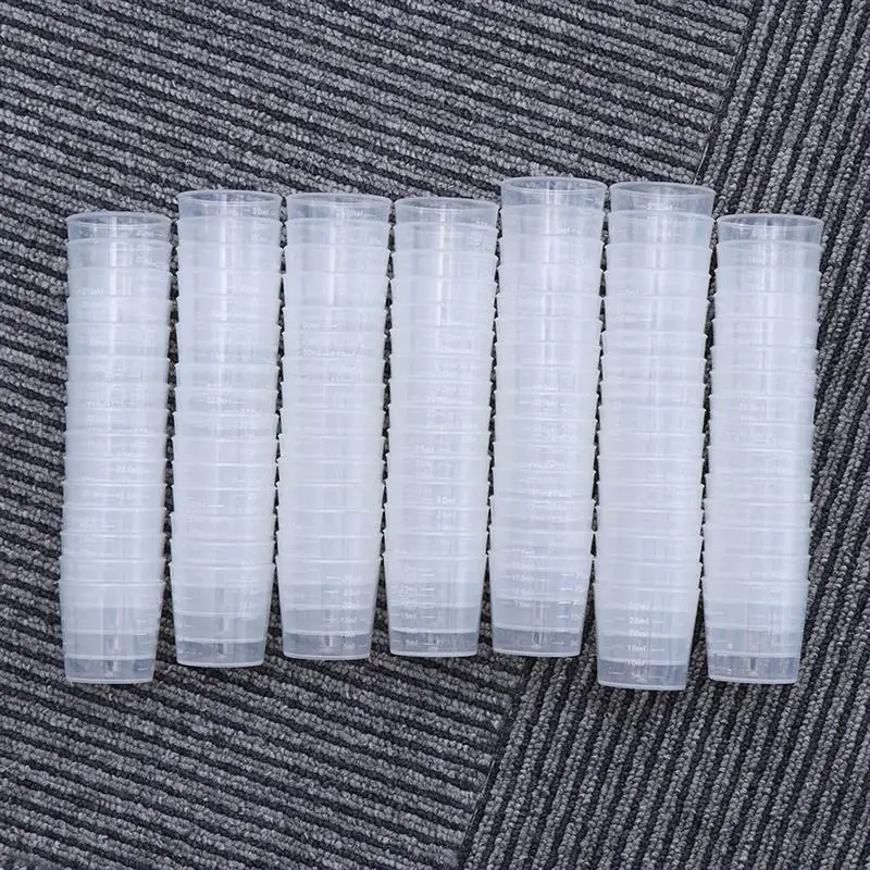 Plastic Measuring Cup Graduated Beaker Mixing Liquid Scale For Camping