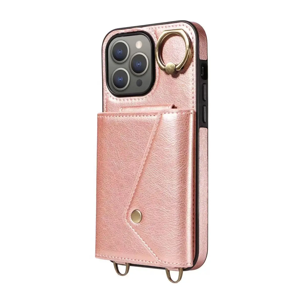 

IPhone 14 Pro Max Card Insert Case 14 Pro Full Fall Protection Case 14 Business Multi functional Storage Crossbody Phone Case