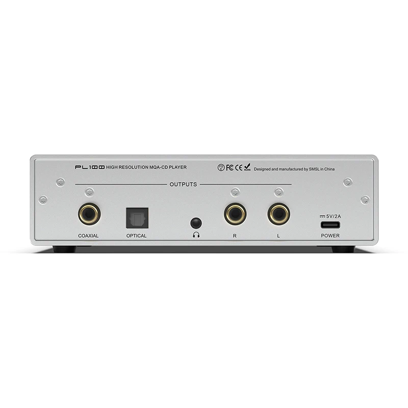 SMSL PL100 Hifi CD Player CS43131 MQA RCA Optical 3.5mm Headphone Remote Control portable cd player