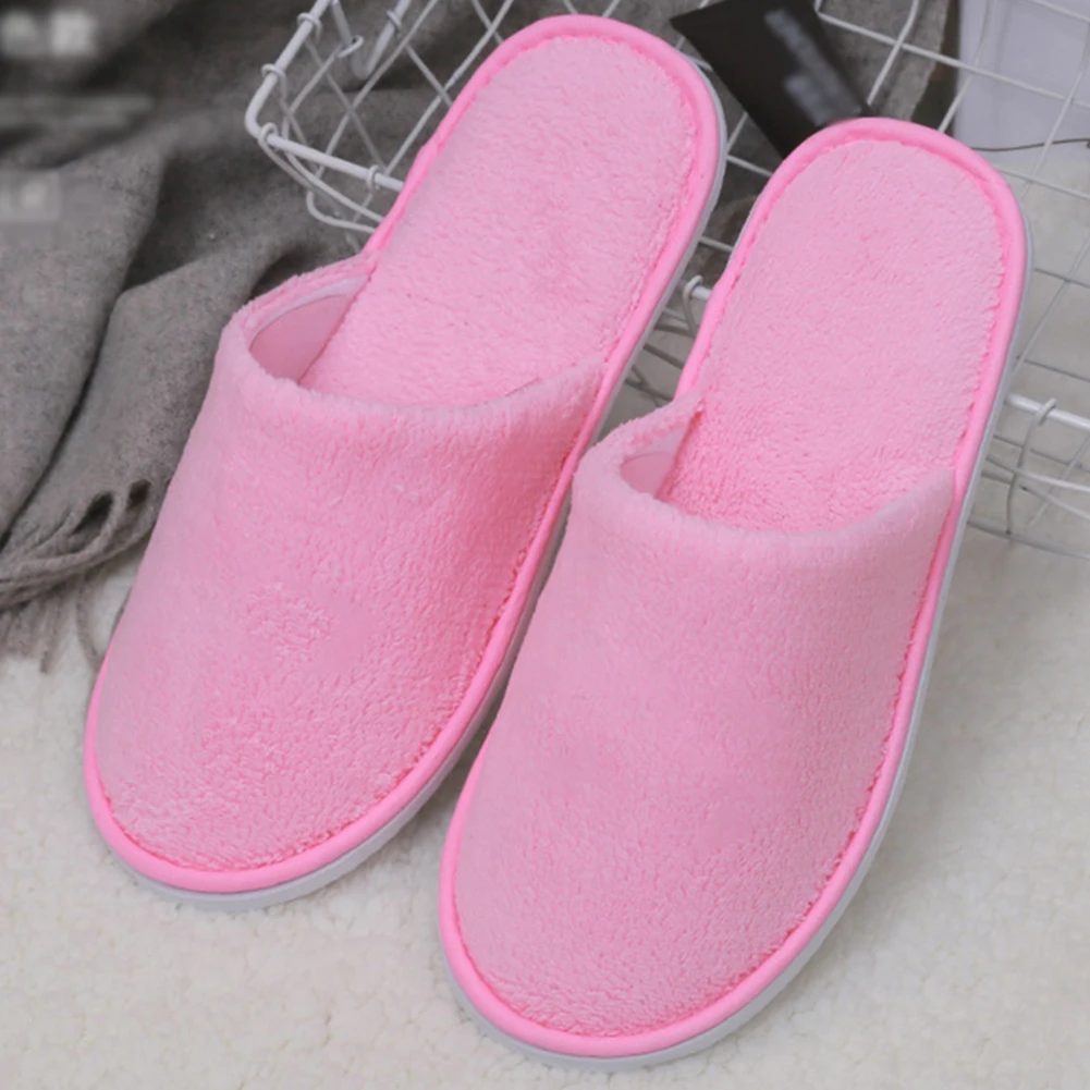 Spa Hotel Coral Velvet Slippers Guest Slippers Indoor Slippers Indoor