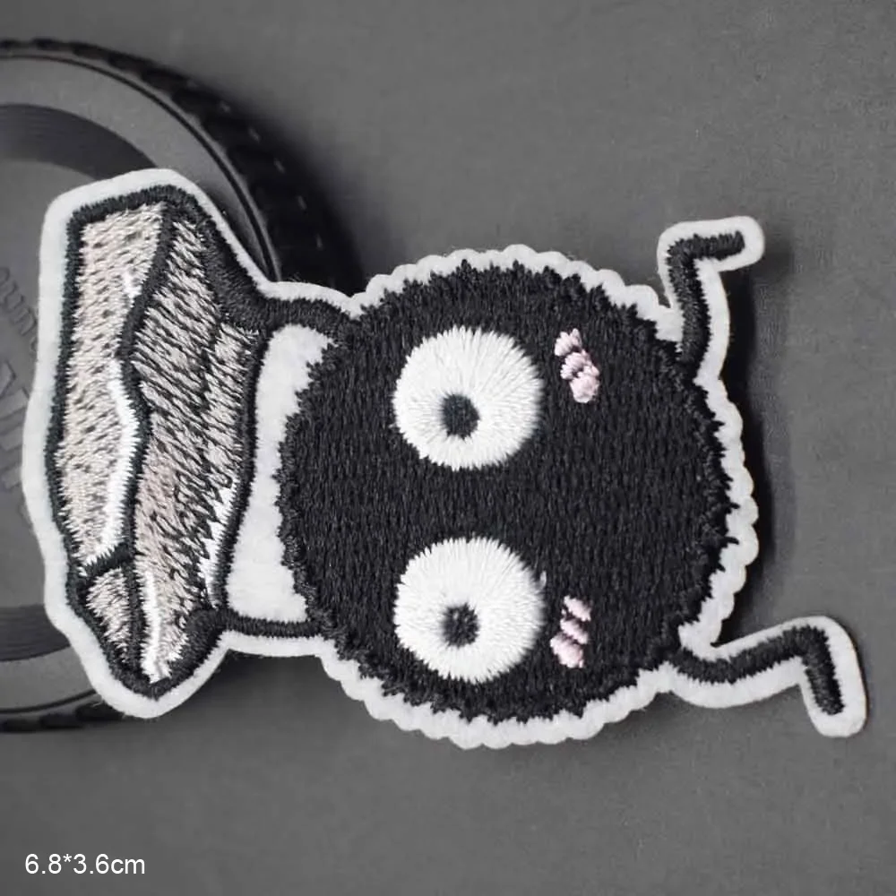 Cartoon Vogel Eule Schwarz Ball Eisen Auf Gestickte Kleidung Patches Für Kleidung Aufkleber Bekleidungs Großhandel