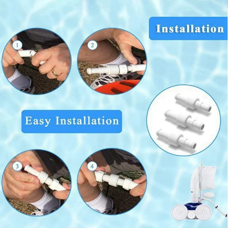 3Pcs Hose Swivel White D20 For Polaris 180 280 380 Pool Cleaner Ball Bearing Swivel Pool Cleaner Replacement Parts 2