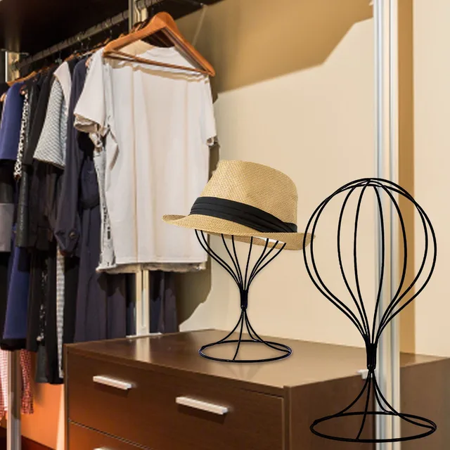 Fém Kalap Állvány Tartó Parókák Head Kijelző Paróka Tároló Вешала Д Шшя - Image 3