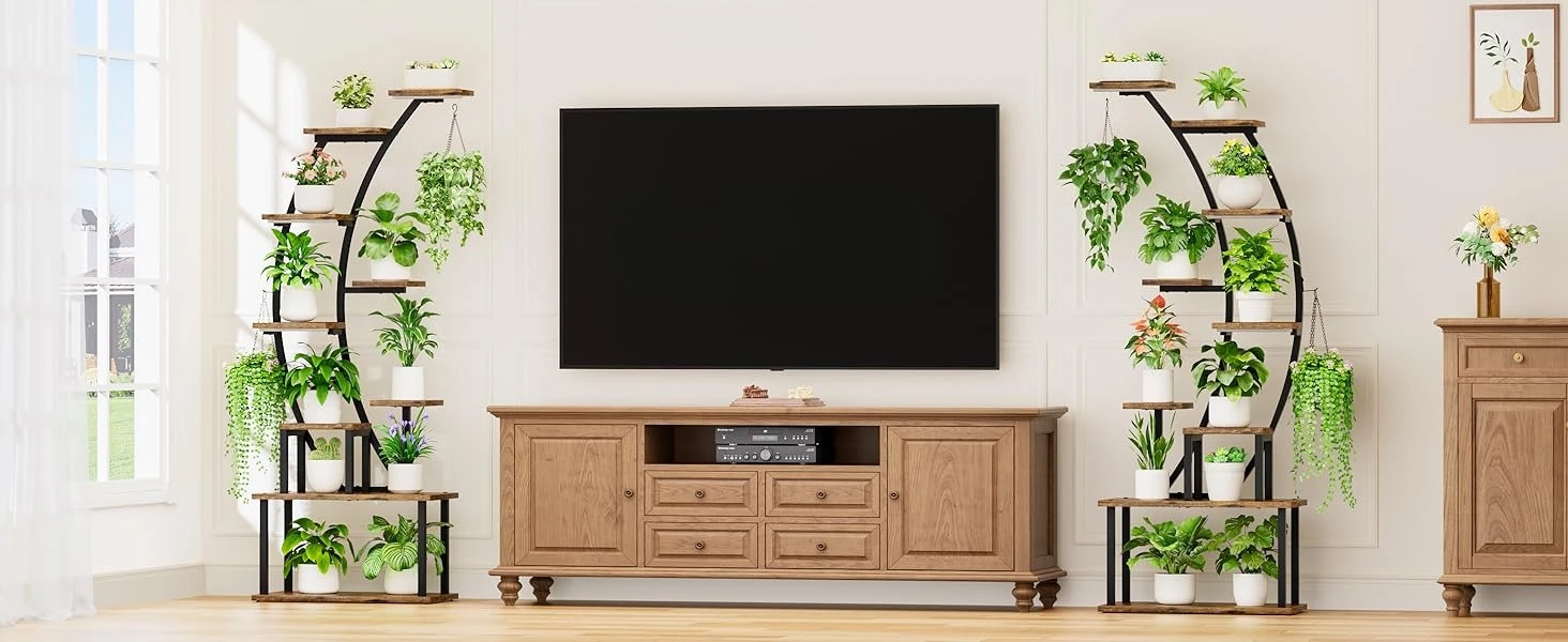 Plant Stand Indoor with Grow Lights