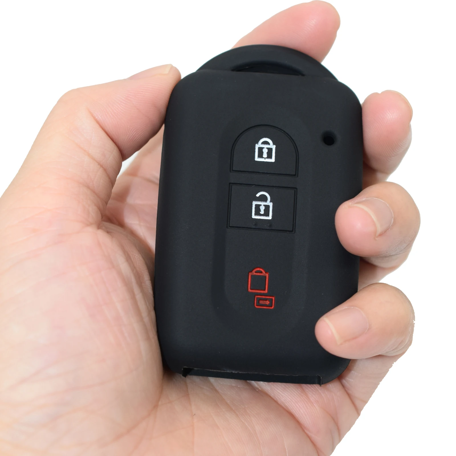 Silicone Remote Key Fob Shell Cover Case For Nissan Qashqai Micra Juke X-Trail Tiida Navara Note Pathfinder Key Chain key case key case cover car key shell remote control case cover flip key fob shell