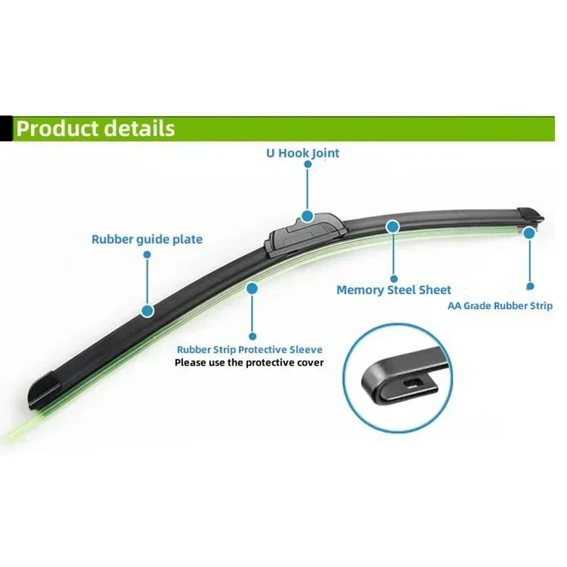 Soft Double Rubber Car Windshield Wiper Accessory