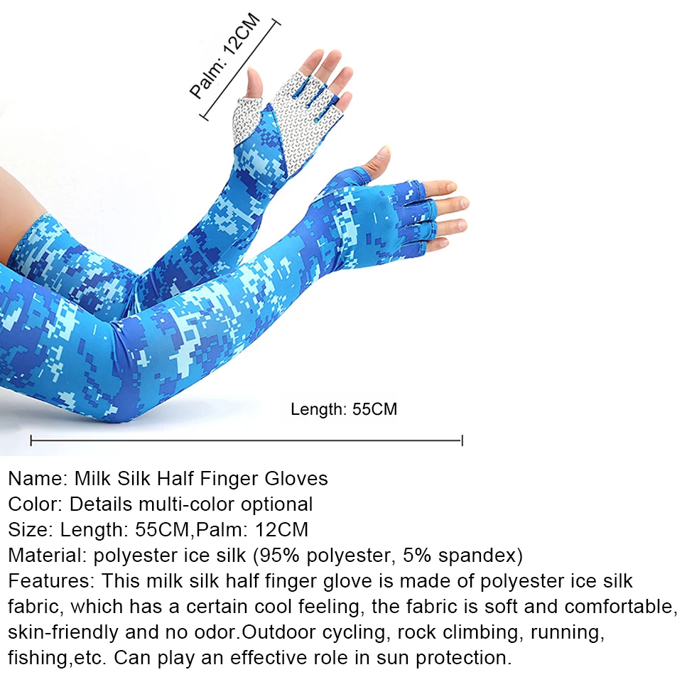 Cycling Arm Sleeve Sun Protection Sleeves sun protection arm sleeves arm sleeves Women Men Cold Breathability Anti-UV Outdoor Sports Cycling Running Sleeve LOOGDEE