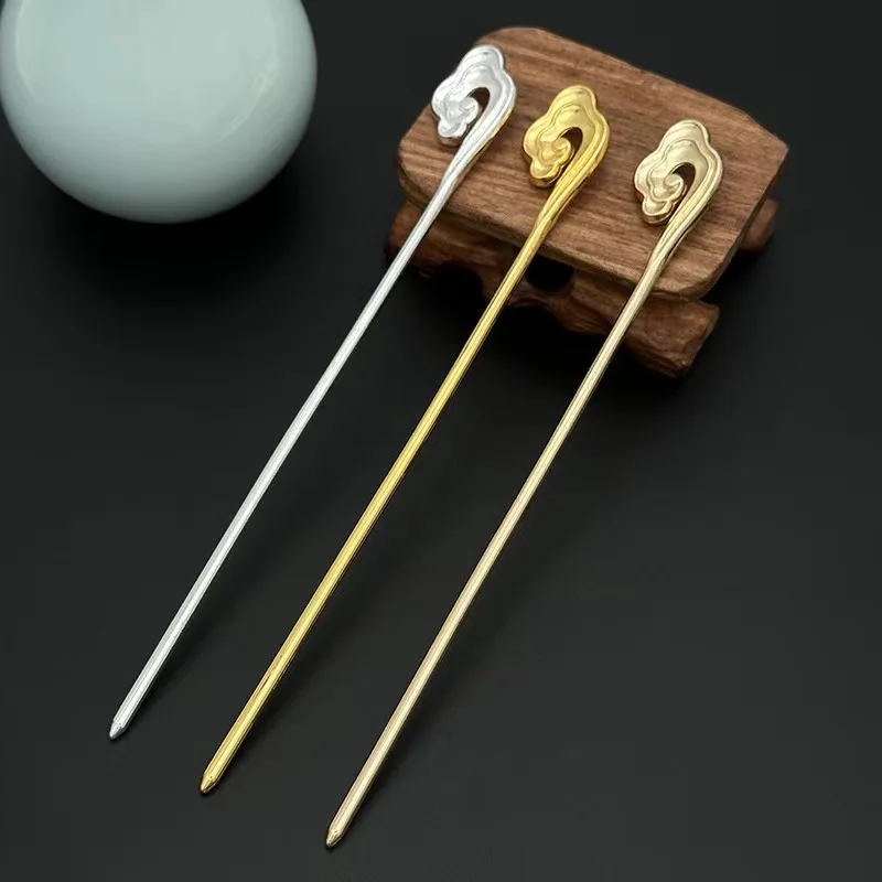 Women's Elegant Hair Stick Chinese Style Auspicious Cloud Hair Stick Daily Party Wear Girl Jewelry Accessories Hair Accessory 1pc