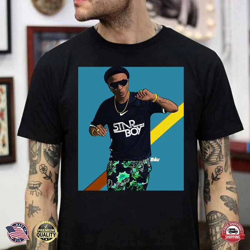 Starboy t shirt wizkid Clearance