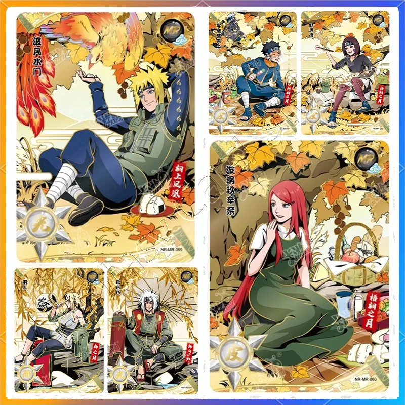 KAYOU Genuine Anime Naruto Card MR Series 051~062 Tobirama Nara Shikamaru Temari Tsunade Minato Jiraiya Kushina Obito Nohara Rin