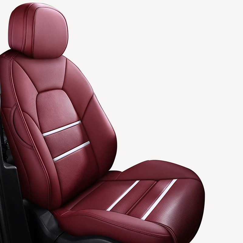 Housses De Siège Auto Pour MG ZS/MG4/MG5/ZS EV 2022-2024 - Ensemble 5 Places En Cuir PU, Compatible Airbags