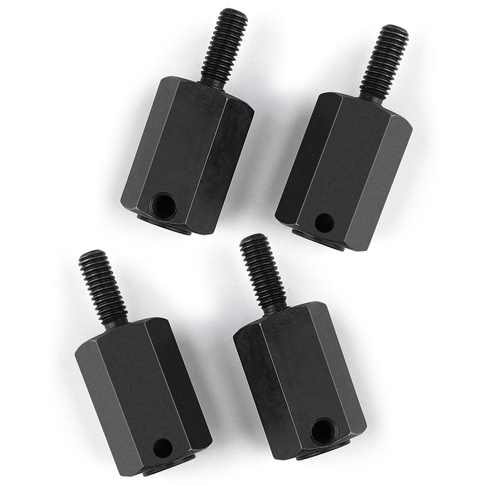 GPM Alu-Hex-Adapter Für Axial EXO Terra Buggy – 4-teiliges Set In Silber