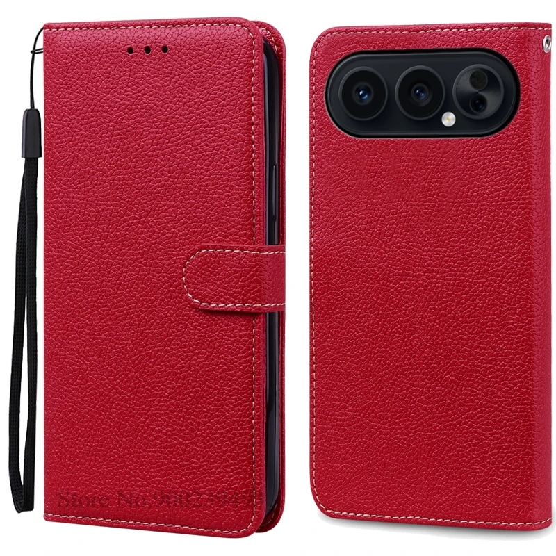 Leather Wallet Flip Case - Stand & Protective Book Cover