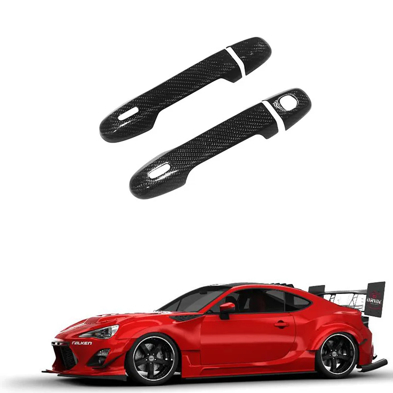 

Carbon Fiber Luxurious Door Handle Cover Stickers For Toyota 86 GT86 FT86 2012-2019 Car Accessories