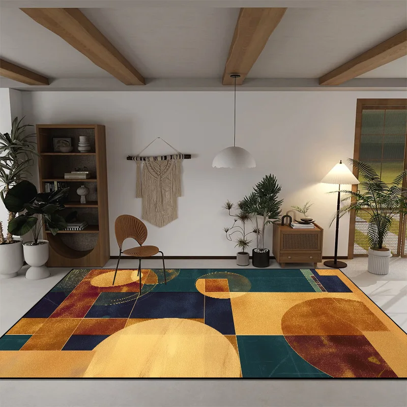 Modern Abstract Carpet for Living Room Decorative Home Sofa Table Area Large Rugs Bedroom Lounge Non-slip Floor Mat Customizable 4