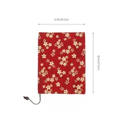 Floral Washable Cotton Linen Book Cover - Handmade, Adjustable, Water - Resistant Protector for Notebooks & Textbooks (2)