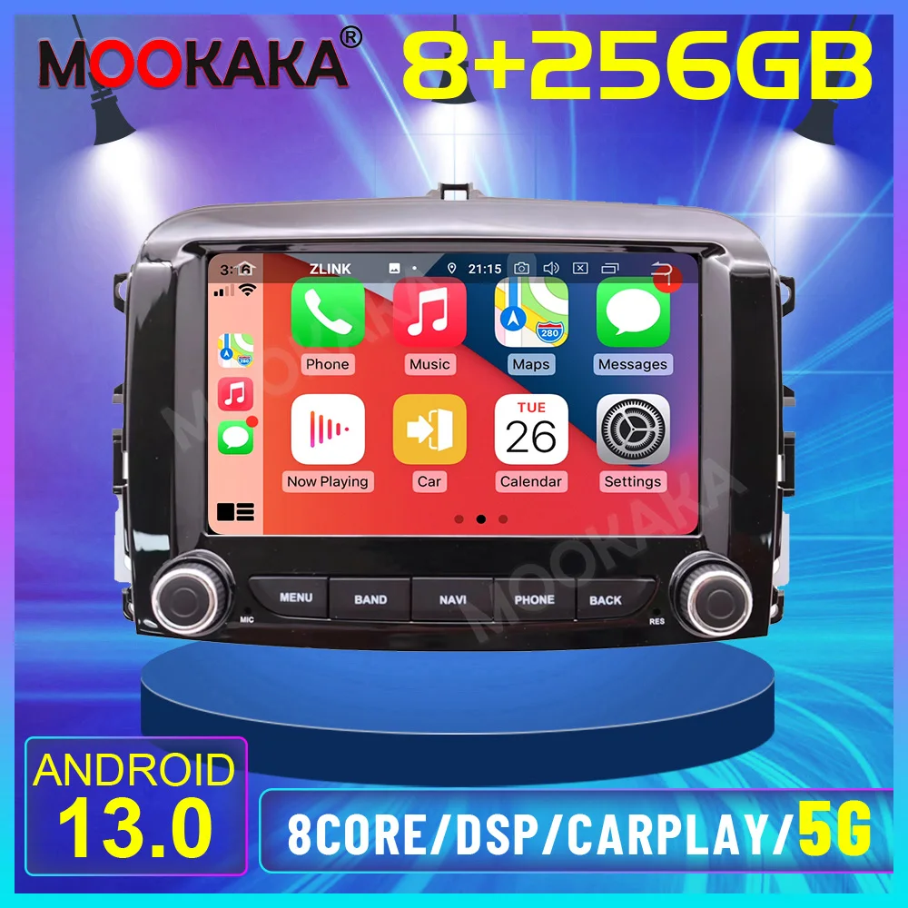 

Navifly IPS Screen New Android Car Radio Multimedia Video Player For Fiat 500L 2012-2019 Carplay Auto GPS 2Din Stereo Receiver
