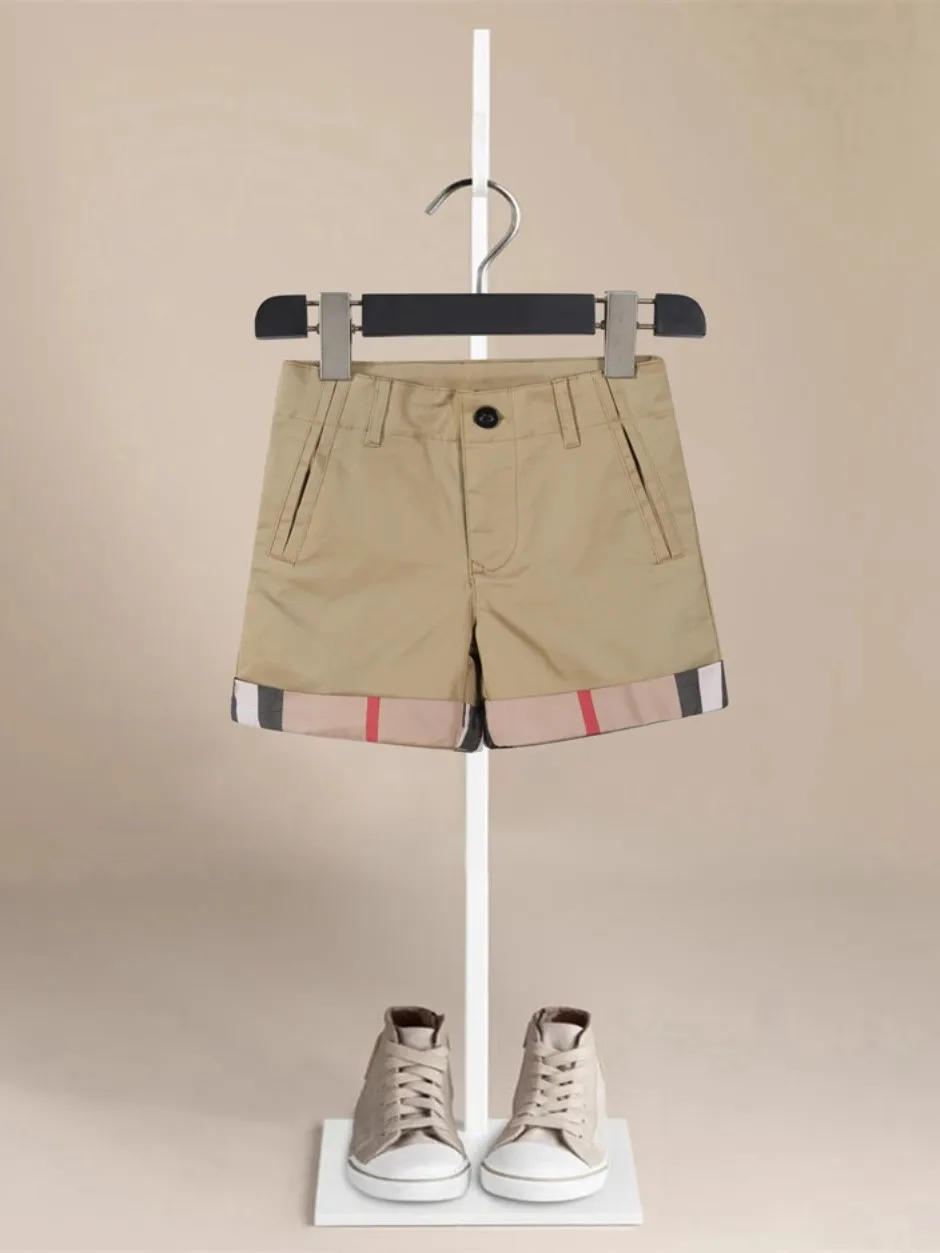 Summer Baby Boys Shorts 1-10Y Cotton Kids Causal Short Solid Color Sport Beach Clothing