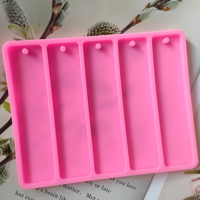 3pcs DIY Bookmark Resin Mold Set Rectangular Ruler Jewelry Mold