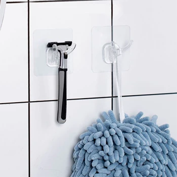 Gancio per rasoio adesivo Portaoggetti per ripiano per rasoio da barba per organizer da cucina per bagno 1