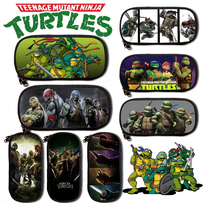 Adolescente Mutant Ninja Turtles Anime Pencil Pouch Cancelleria Organizer Astuccio Per Matite Stampato Astuccio Per Cancelleria Di Grande Capacità