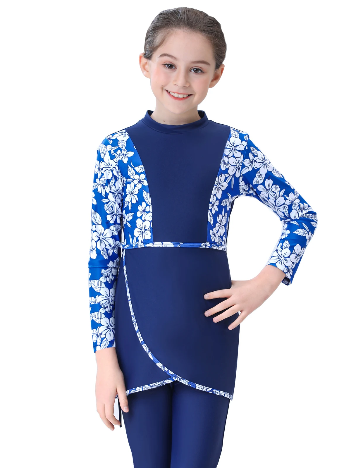 

Islamic Swimsuit for Kids Muslim Swimwear Hijab Children Modest Swim Wear Long Sleeve Girls Burkini Swimming Suit Musulmane 2023