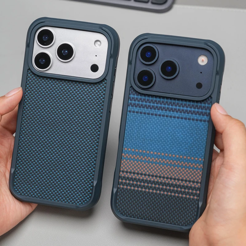 Geometric Tech Woven Magnetic Matte Shockproof Hard Protective Case